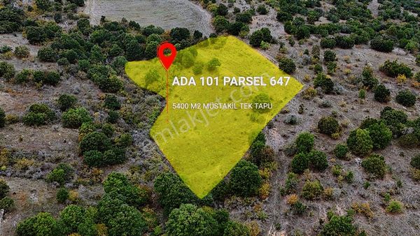 Kırklareli Merkez'de 5400 M² Müstakil Tek Tapu Kelepir Tarla !!!