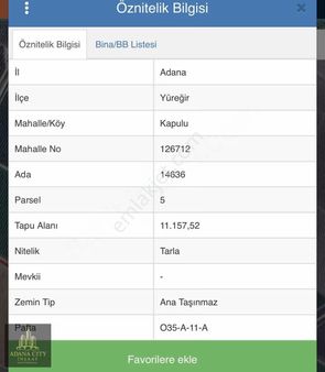 Tek Tapu Yatırım Fırsatı 11 Dönüm Yol Su Sorunu Yok Cazip Tarla