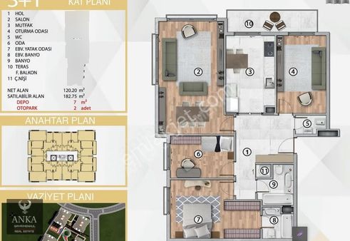 Som Zerafet Konakları 2 Arakat Peyzaj Ve Vadi Cephe Satılık 3+1