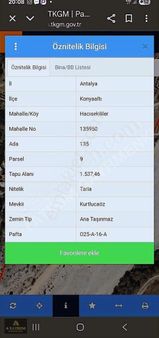 A Yatırımdan Konyaaltı Hacısekililerde Müstakil Tapulu Arsa