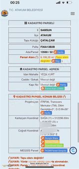 Çatalçam Köçekli Köyünde Tek Tapu 6 Dönüm Mısır Tarlası