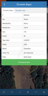 Geyve’de Akıncılarda Satılık Arazi