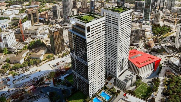 42 Maslak Satılık 2+1 136 M2 25.kat Eşyalı Çift Balkonlu Daire