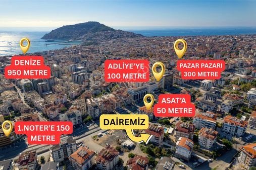 Adliye / Noter Yanı | Masrafsız | Geniş 2+1 Ayrı Mutfak | Özel Otopark