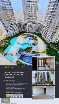 Sinpaş Boulevard Çankaya 'da 3+1 Yüksek Kat Daire
