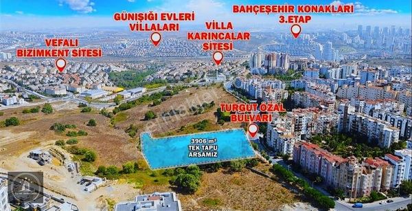 Bahçeşehir 2.kısım'da Satılık Villa İmarlı Arsa 3.906m2 Tek Tapu