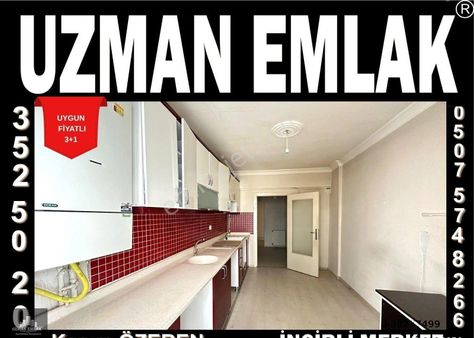 Uzman Emlak Ofisinden 19 Mayıs Mh. Türkay Sokak'da Kot-1'de 3+1 Daire
