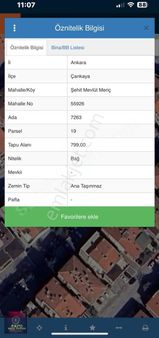Çankaya Dikmen Şeftali Cd'de, Konut İmarlı Hisseli Arsa, 52,5 M2