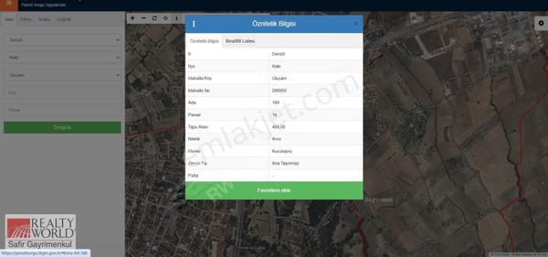 Kale-uluçam Mah. 468 M2 Yola Yakın B+2 %30 İmarlı Satılık Arsa