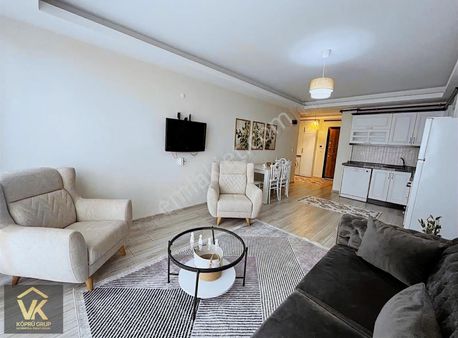 Köprü Grup'tan Kiralık - Cambalkonlu Eşyalı 1+1 Geniş Daire