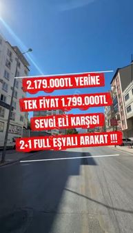 Devlet Hastanesi Yakını 2+1 Arakat Asansörlü Full Eşyalı Fırsat Apart