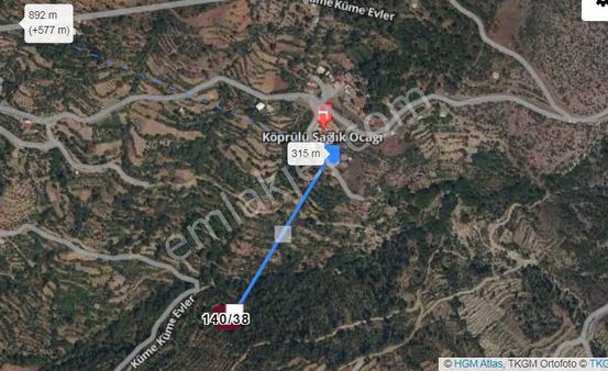 Köprülü Pınargözün De Fiyatı Cazip Acil Satılık Bahçe Yeri