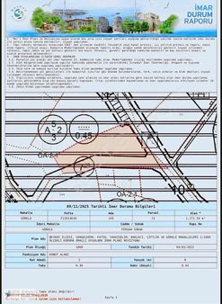 Beykoz Görele Mahallesinde Satılık 1271m2 İmarlı Arsa