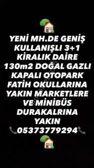 🏡 Göl-san Gayrimenkul’den 🏡 📣📣📣 Yeni Mh.de 3+1 Kiralık Daire📣📣 📣