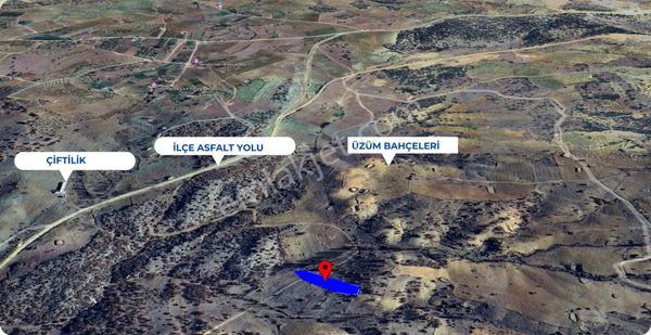 Konya Bozkır 'da 1.600 M2 İlçe Asfaltına Yakın Düz Fırsat Bahçe