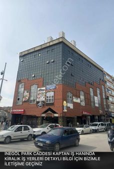İnegöl Park Caddesi Kaptan İş Hanın'da Kiralık İş Yeri Ön Cephe