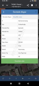 Tok Emlak'tan Dulkadiroğlu Namıkkemal Mahallesi'nde Satılık Arsa