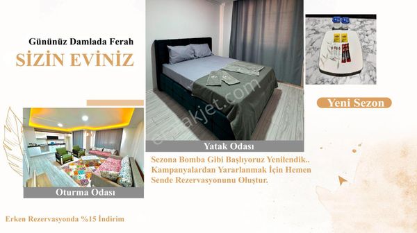 Buca Günlük Kiralık Apart 1+1 Klimalı + Wife + Balkon