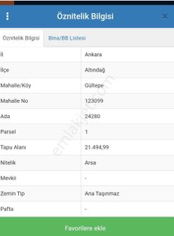 Gültepe Mahallesi Satılık Toplu Konut Arsası