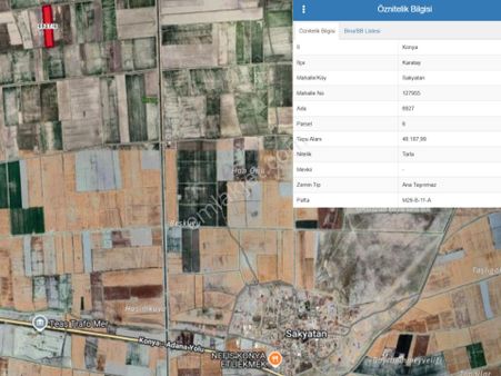 İşyapar Gayrimenkulden Sulama Kanalına Cephe 48,188 M² Arazi