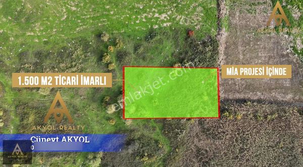 Kocaeli/izmit Mia'da Satılık 1500 M2 Emsal 1.50 Full Ticari Alan