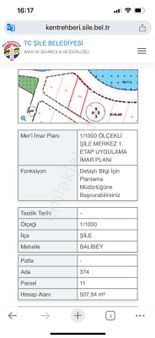 İstanbul Şile Balibey De Manzaralı Villa Arsası