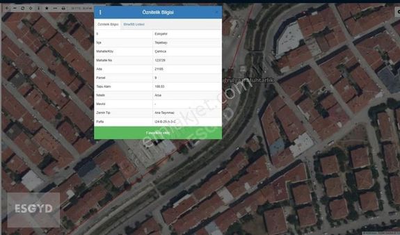 Esgyo'dan Çamlıca'da Ruhsatı Alınmış İnşaata Hazır Arsa
