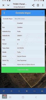 Çatalca Binkılıç Fatih Mah Satılık Tarla