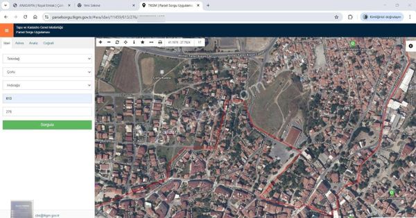 Çorlu Da Sözleşmeli Satılık 3 Kat İmarlı Konut Arsası