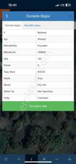 Altıeylül Kuyu Alanda İnşaata Hazır Arsalar !