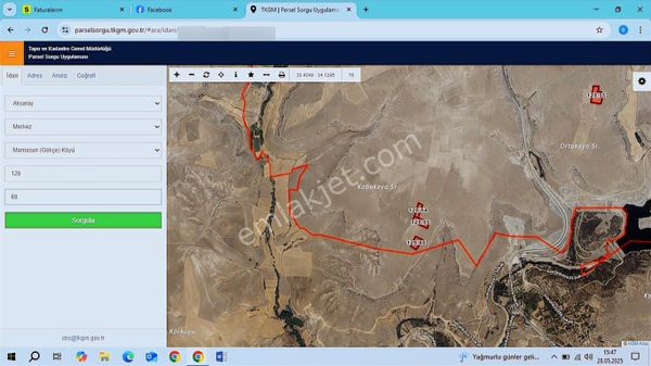 Aksaray Mamasun Gökçe Köyünde Satılık Tarlalar