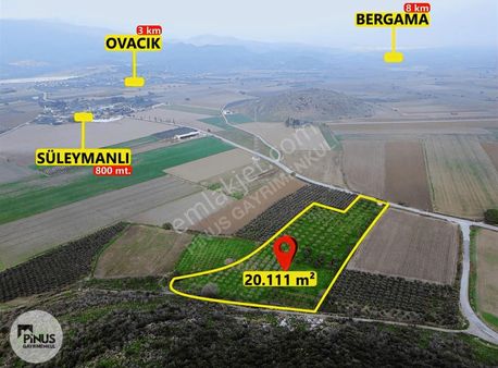 Pinus Gayrimenkul'den//süleymanlıda 20.111 M² Satılık Tarla