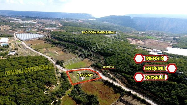 Acil Satılık Erdemli Ye 30 Km Asfalt Yol Kenarı 2095 M2 Tarla