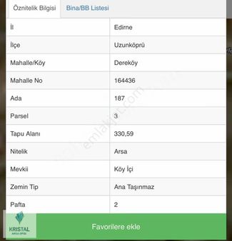 Edirne Uzunköprü 2.5 Kat İmarlı Köy İçi Takasa Açıktır