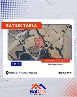 Balcity - Balıkesir İvrindi'de 5.384 M2 Resmi Yola Cephe Gölet Manzaralı