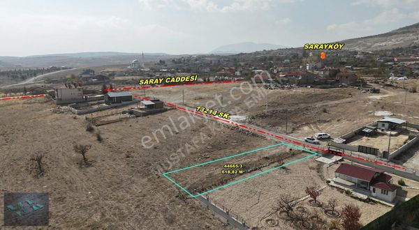 Mustafa Karadan Sarayköyde 2 Kata İmarlı 618 M² Satılık Arsa !