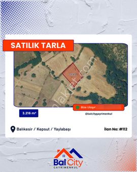 Balcity - Balıkesir Kepsut Yaylabaşı'da 3.216 M2 Baraj Manzaralı Yatırım Fırsatı