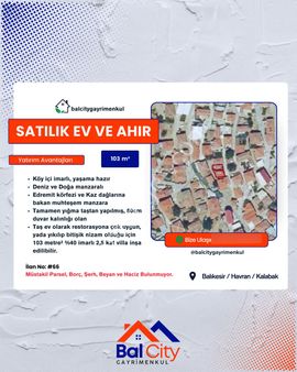 Balıkesir Havran'da Deniz Manzaralı İmarlı Yapı Ruhsatlı Ev Ve Ahır Fırsat Fiyat!