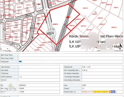 Alaaddin Okçu Satıyor İmara Bitişik Şehir İçerisinde Tapulu