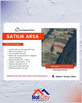 Balcity - Balıkesir Sındırgı’da Resmi Yola Cepheli İmar Sınırında Yerleşim Dibinde!