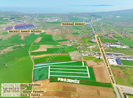 Tekirdağ Merkez Süleymanpaşa'da 200m² İmarlı Arsa Araç Takaslı