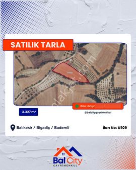 Balcity - Bigadiç Bademli'de 3.327 M2 Asfalt Yola Cephe Yatırım Fırsatı