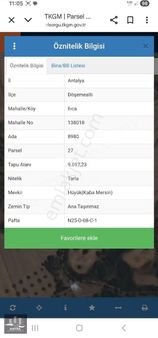 Ilıcada Yatırımlık 9000 M² Uygun Fiyata Tapulu Tarla