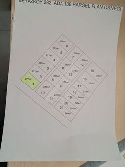 Saray Beyazköyde Satılık Hisseli Tarla 277m² (150.000 Peşinat, Gerisi Taksit)