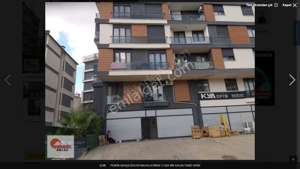 Pendik Bahçelievler Mahallesinde 2 Oda Bir Salon Temiz Daire