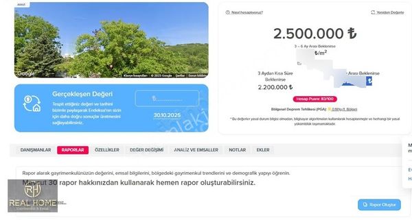 Real Home'dan Kırklareli Poyralı Köyün'de 2762 M2 Tek Tapu Tarla