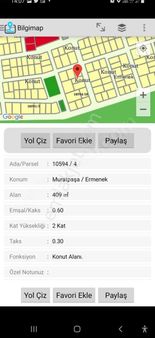 Lara - Ermenek'de Muhteşem Konumda Villa Arsası