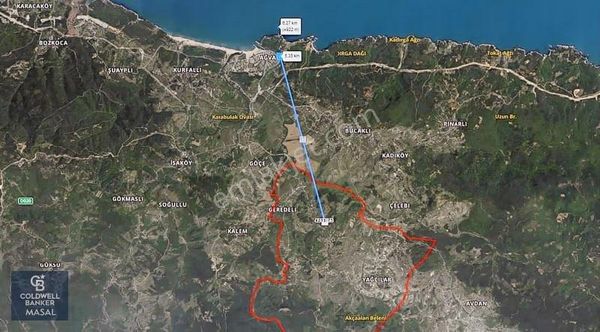 Şile Geredeli 'de 460 M² Yola Sıfır Satılık Tarla