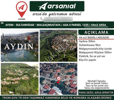 Aydın-sultanhisar-malgaçmustafa-arsa-44m2 İmarlı