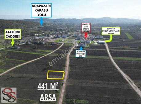 Söğütlü Merkezde 441 M² % 35 - 3 Kat Konut İmarlı Arsa